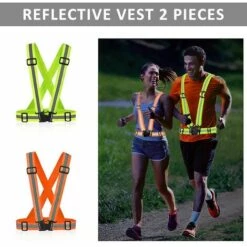 ECHOO Gilet Réfléchissant Gilet De Sécurité,Réglables Et Elastiques Dispositifs Réfléchissants Running Avec 2 Pièces Bracelets Réfléchissants Brassard Sécurité Pour Le Vélo, La Marche, La Course(vert) 9 ECHOO Gilet Réfléchissant Gilet De Sécurité,Réglables Et Elastiques Dispositifs Réfléchissants Running Avec 2 Pièces Bracelets Réfléchissants Brassard Sécurité Pour Le Vélo, La Marche, La Course(vert) -Protection des voies respiratoires Soldes 68595932 3