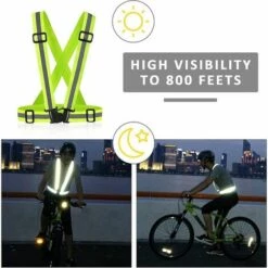 ECHOO Gilet Réfléchissant Gilet De Sécurité,Réglables Et Elastiques Dispositifs Réfléchissants Running Avec 2 Pièces Bracelets Réfléchissants Brassard Sécurité Pour Le Vélo, La Marche, La Course(vert) 10 ECHOO Gilet Réfléchissant Gilet De Sécurité,Réglables Et Elastiques Dispositifs Réfléchissants Running Avec 2 Pièces Bracelets Réfléchissants Brassard Sécurité Pour Le Vélo, La Marche, La Course(vert) -Protection des voies respiratoires Soldes 68595932 4