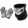 YIDOMDE Gants Squelette Blanc Et Masque De Crâne Os Fantômes Pour Soirée Costumée Halloween D’Adulte (1) -Protection des voies respiratoires Soldes 68607398 1