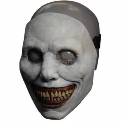 LIFCAUSAL Halloween Effrayant Masque Souriant Jeu De Rôle Masque D'horreur Masque De Démon Pour La Fête D'Halloween GRIS