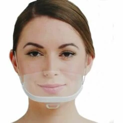 MONLY 10pcs Visière De Protection Réutilisable En Transparent - Couvre Bouche Et Nez Facial - Protection Visage Anti-Salive Anti-Eclaboussure Facial Protection