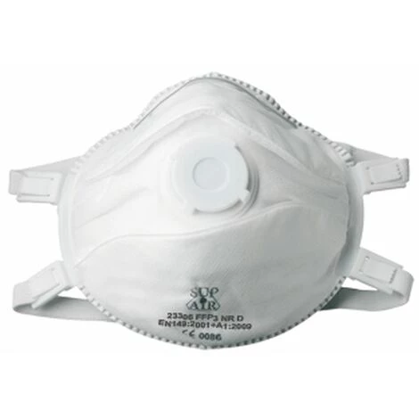 Masque Respiratoire Coque Avec Valve Sup Air FFP3 NR SL (lot De 5 Masques) Blanc Unique - Blanc 3 Masque Respiratoire Coque Avec Valve Sup Air FFP3 NR SL (lot De 5 Masques) Blanc Unique - Blanc